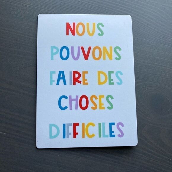 "We Can Do Hard Things" French Magnet - Picture 1 of 2